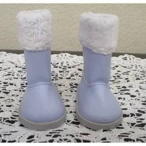 American Girl Lavender Furry Trimmed Boots