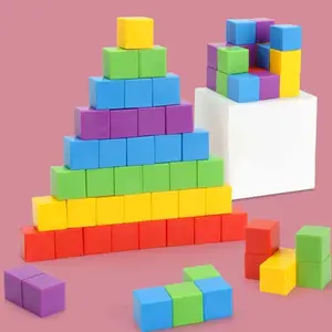 Montessori Magic Building Blocks Puzzle Toy Set, Number Counting Blocks, Space Logic Training, Rainbow Stacking Blocks, Blocks Tower Game, Spatial Awareness, Focus Training, Building Block Sets