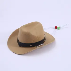 Stylish Pet Cowboy Hat – Turn Your Furry Friend into a Western Star! Perfect for Cats & Dogs, Comfortable Fit, Ideal for Photoshoots & Parties