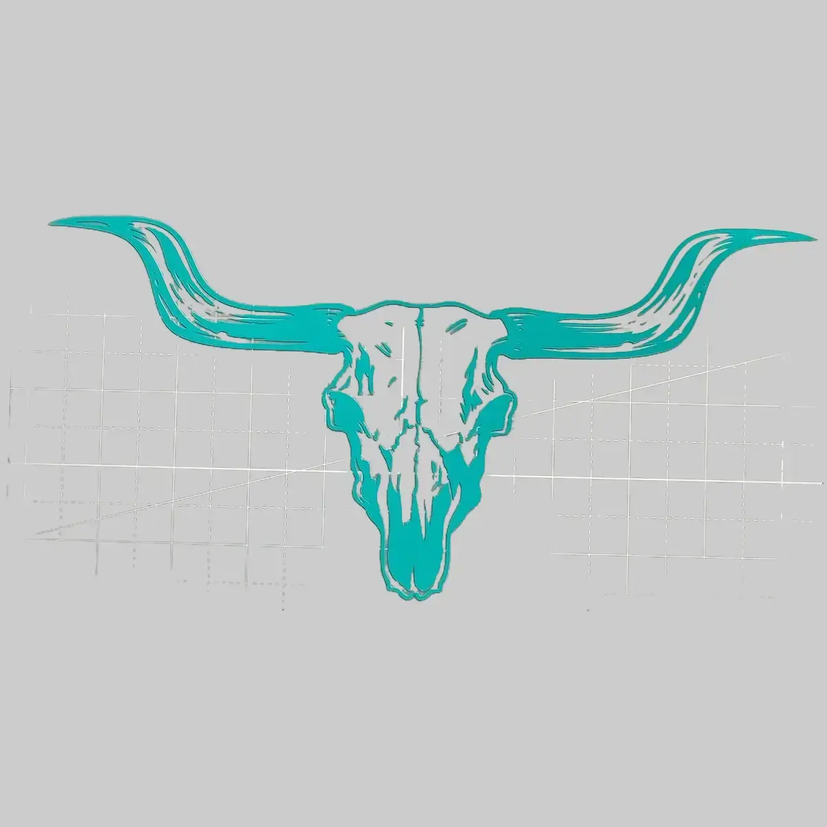 Weatherproof Vinyl Decal for Trucks or Cars Smaller Bull Skull Design 12x6 Inches Vehicle Exterior Decoration Durable and Versatile