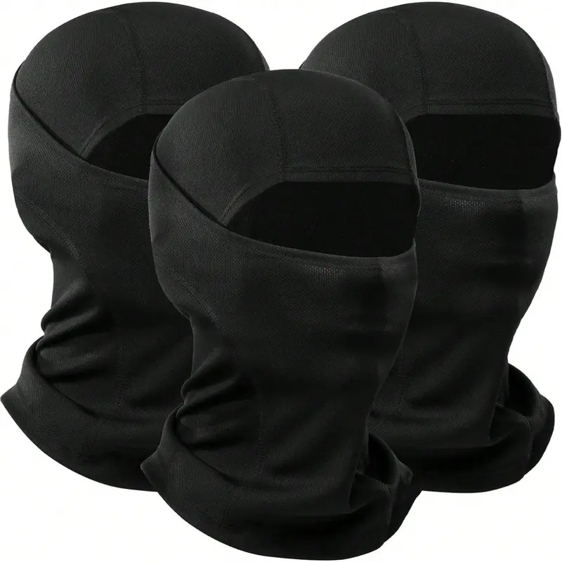 3-Pack Ski Mask, Balaclava Masks, Breathable Full Face Cover for Men and Women, Full Face Mask for Skiing and Outdoor Sports