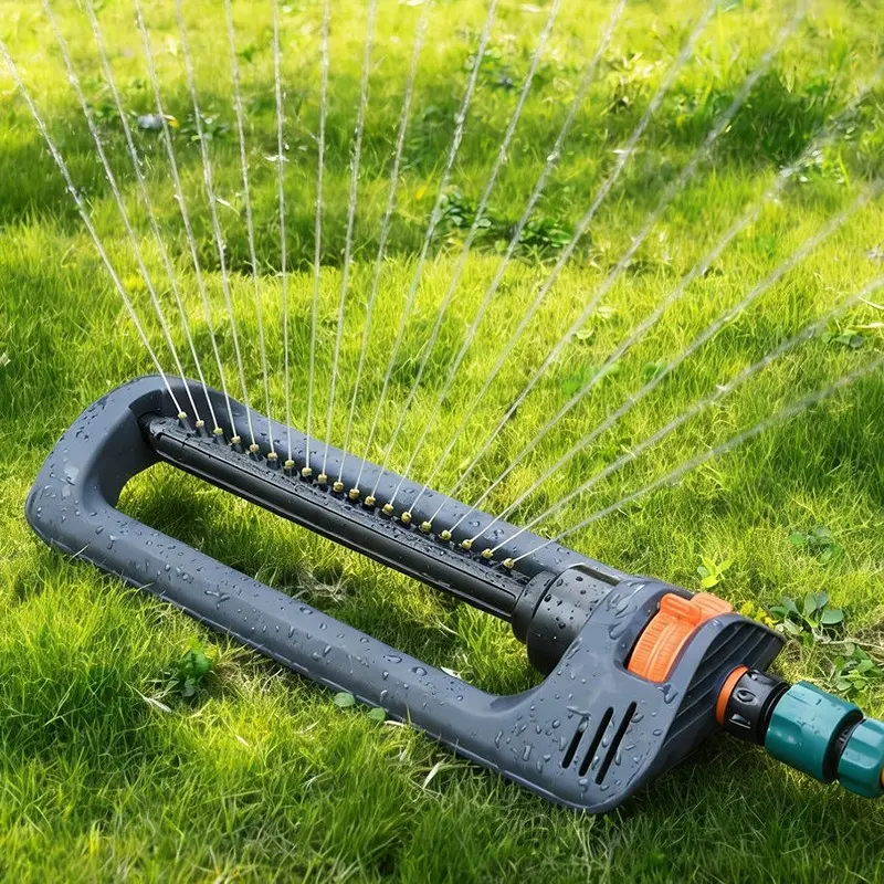 180 Degree Oscillating Lawn Sprinkler, Automatic Garden Watering System with Adjustable Nozzles, Large Area Coverage Irrigation Equipment for Yard, Lawn, and Plants, Water Sprinklers