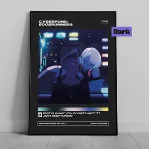 Cyberpunk: Edgerunners - Premium Poster - Minimalist Movie Poster - Vintage - Retro - Art Print