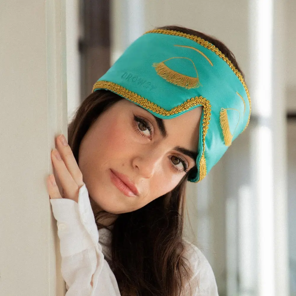 Drowsy Sleep Co Silk Eye Mask - Breakfast at Drowsy
