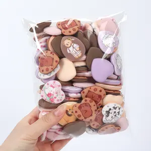 Random Print Finger Puffs 5-10-20-50-100pcs, Makeup Sponges for Bb Creams & Foundations, Water Activated, Suitable All Skin Types, Beauty Sponges, Makeup Tools, Beauty Products