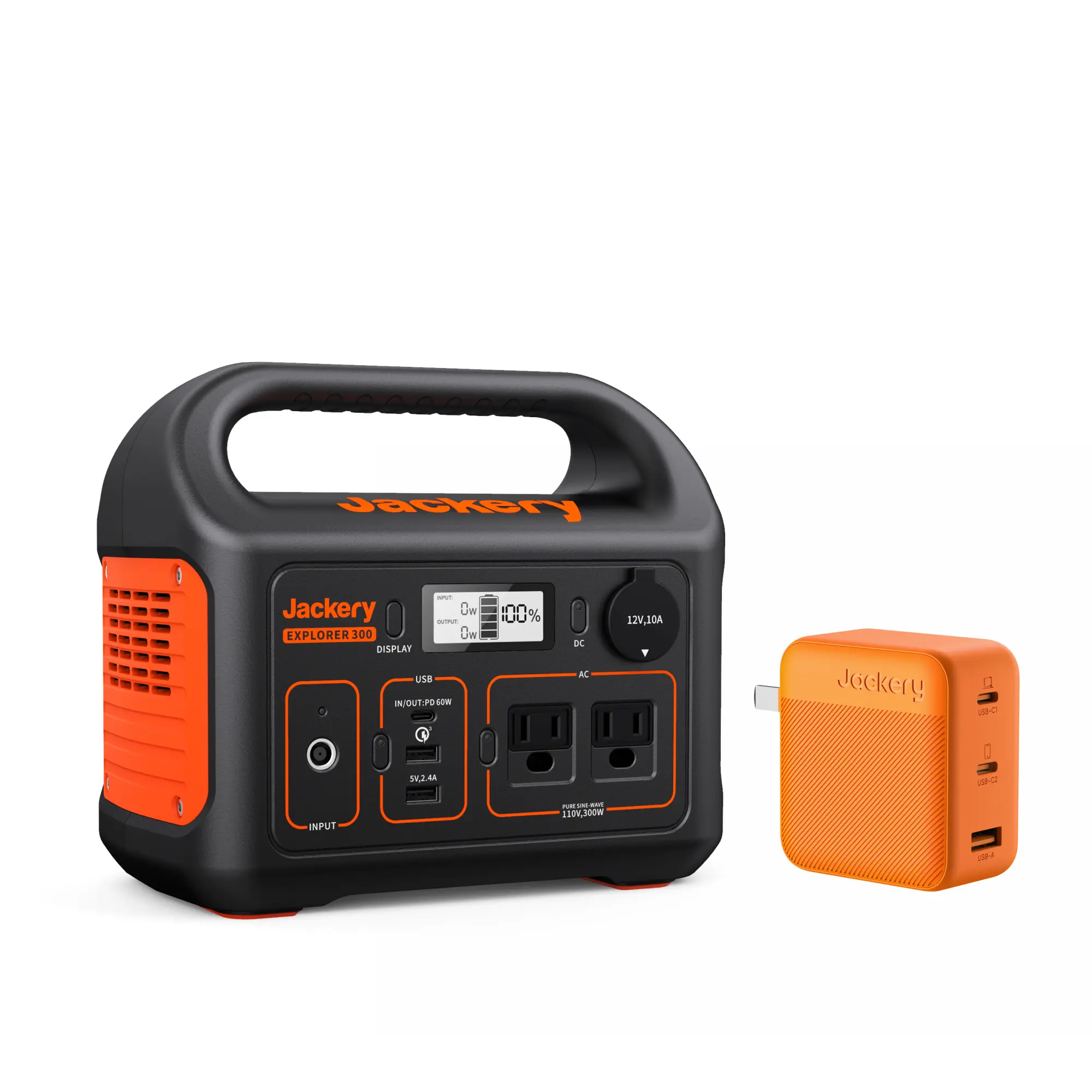 Summervibes：Jackery Solar Generator 300 - Portable Power Station with 293Wh Battery & 102W Fast Charger, 300W AC Outlet (110V) for Outdoor Adventures, Travel & Blackouts