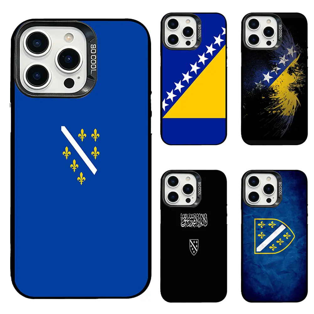 Bosnia and Herzegovina Phone Case | BiH National Flag & Historical Emblem Patriotic Art Cover For iPhone 11/12/13/14/15/16/17 Pro/Pro Max/Plus & Samsung S23/S24/S25/S26 Ultra, Protective Case For BiH Fans, Birthday/Christmas Gift