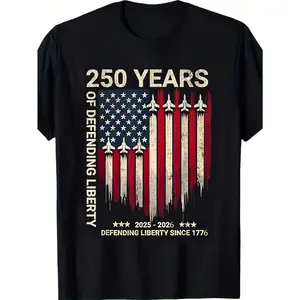 250th Anniversary USA Military T-Shirt - Heavyweight 220gsm Vintage American Flag Shirt with, Navy, Air Force, Marine Corps, Coast Guard - Unisex Patriotic Tee for Veterans, Service Members, History Buffs - All-Season Comfort Fit - 1775-2025 Commemorative