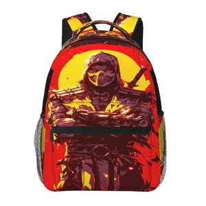 Large capacity Mortal kombat backpack Mortal kombat merch Laptop Backpack Mortal kombat action figures Full Print School Bookbag Shoulder Bag  Multipurpose Travel Daypack perfect for Back to School, party and holiday gifts