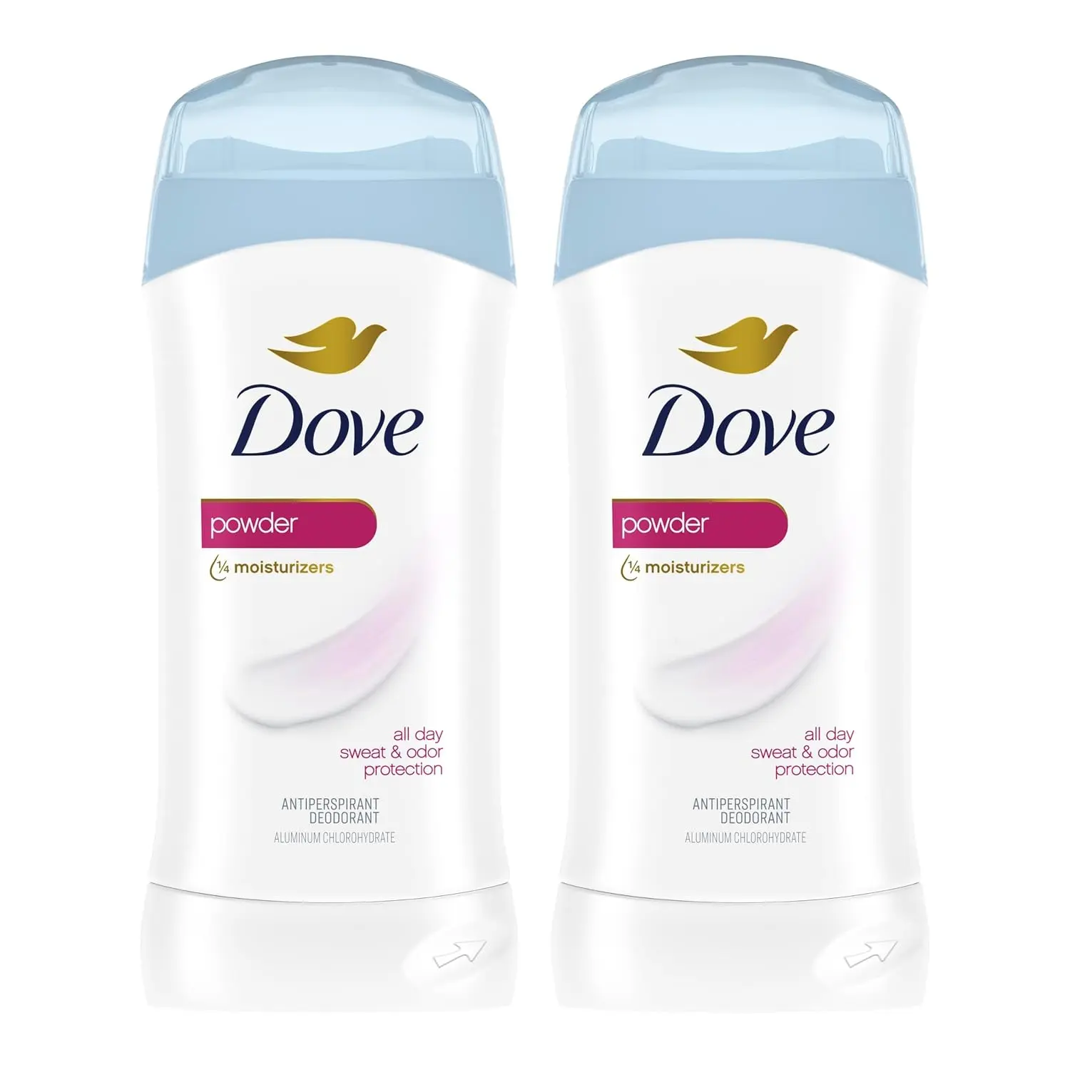 Invisible Solid Antiperspirant Deodorant - 2.6 oz, 2 Pack - Powder Scent, Body Care Product