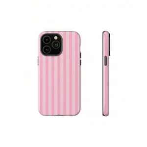 Fine Surface,Pink Pattern Film Phone Case Is Suitable For IPhone 16/15/14/13/12 Pro Max  Thickened Double-Layer TPU + PC Material 2-In-1 Shockproof , The Perfect Birthday Gift For Friends  Smooth Surface Galaxy S25 Compatible with Samsung Galaxy S25