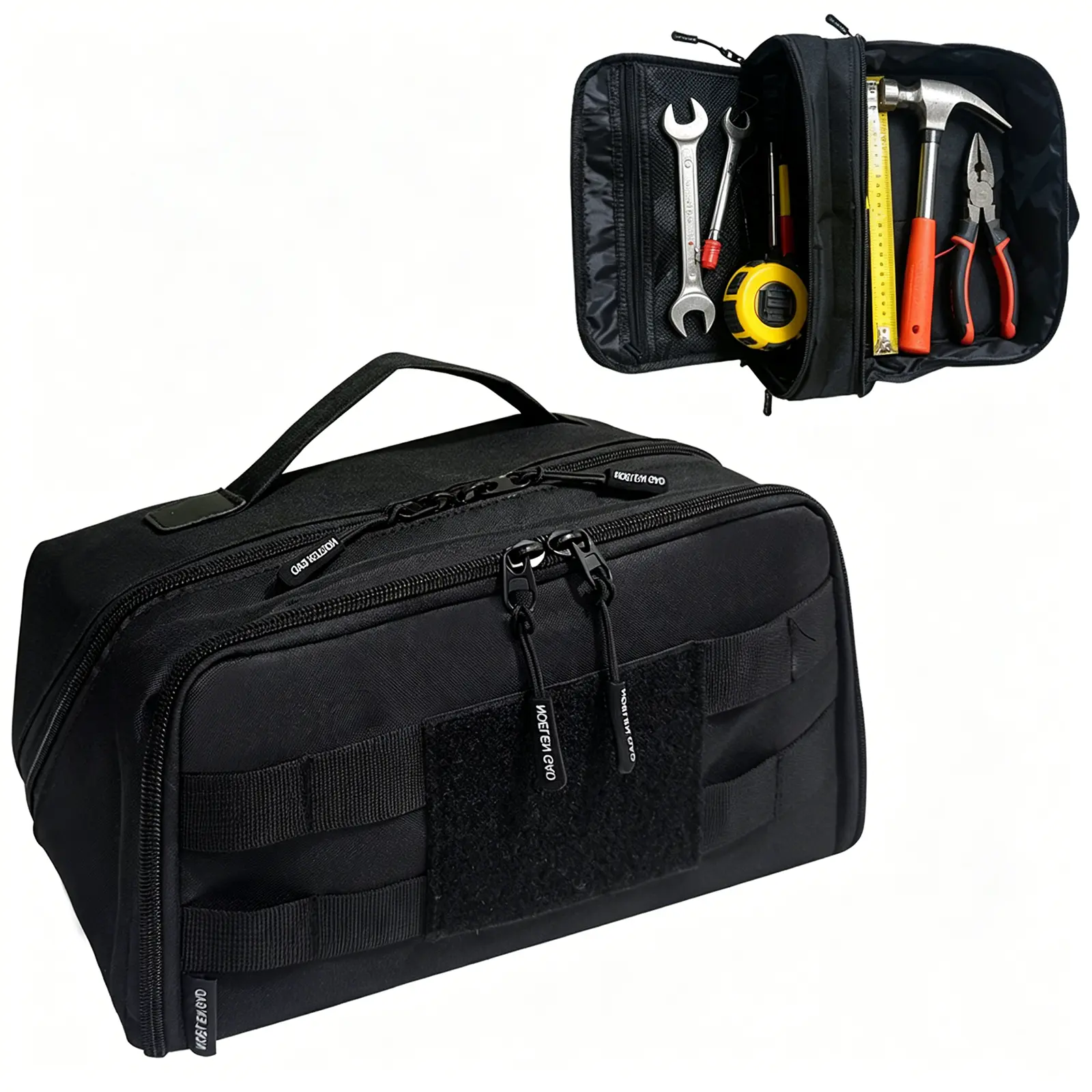 Heavy-Duty Black Tool Bag (Multi-Pocket Design) — Portable Tool Organizer & Storage Bag for Daily Carry and Multipurpose Use