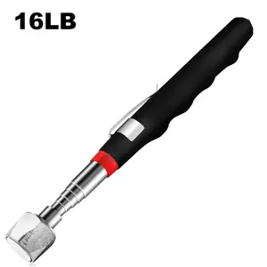 Magnetic Pickup Tool with 16lb Pull Strength, Extendable Stainless Steel Rod Up to 30in, Non-Slip Rubber Handle for Automotive & DIY Repairs