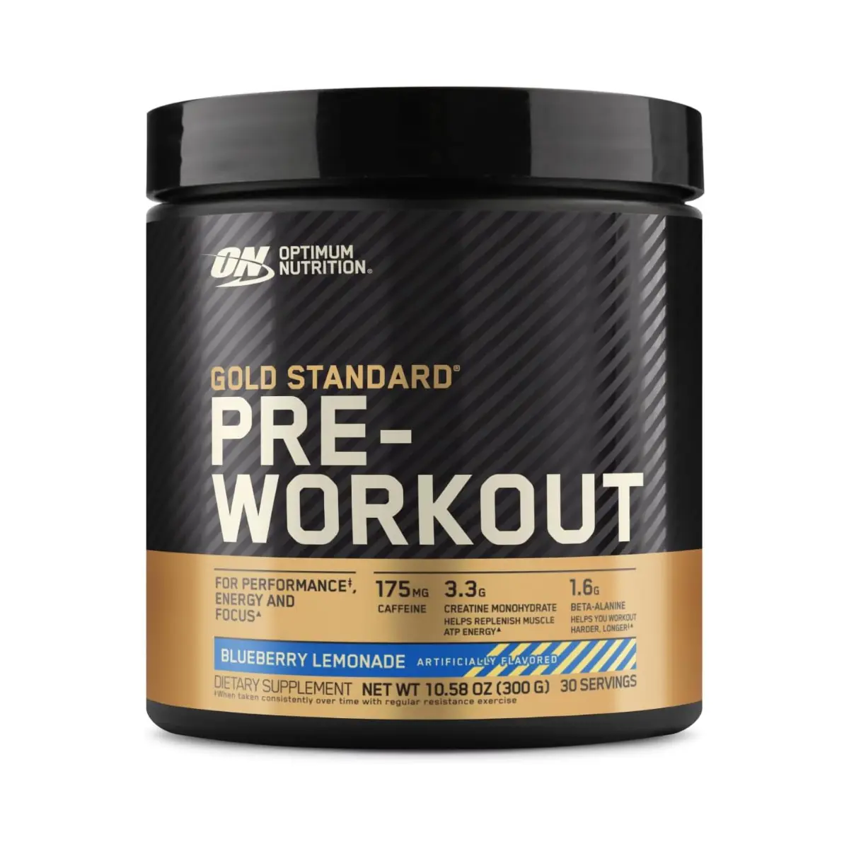 Optimum Nutrition Gold Standard Pre-Workout, Vitamin D for Immune Support, with Creatine, Beta-Alanine, and Caffeine for Energy, Keto Friendly, Blueberry Lemonade, 30 Servings (Packaging May Vary)