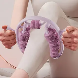 360° Massage Roller, 26 Round Wheels Leg Slimming Clip, Muscle Relaxation, Waist/leg/arm/hip Massage, Three Colors Available