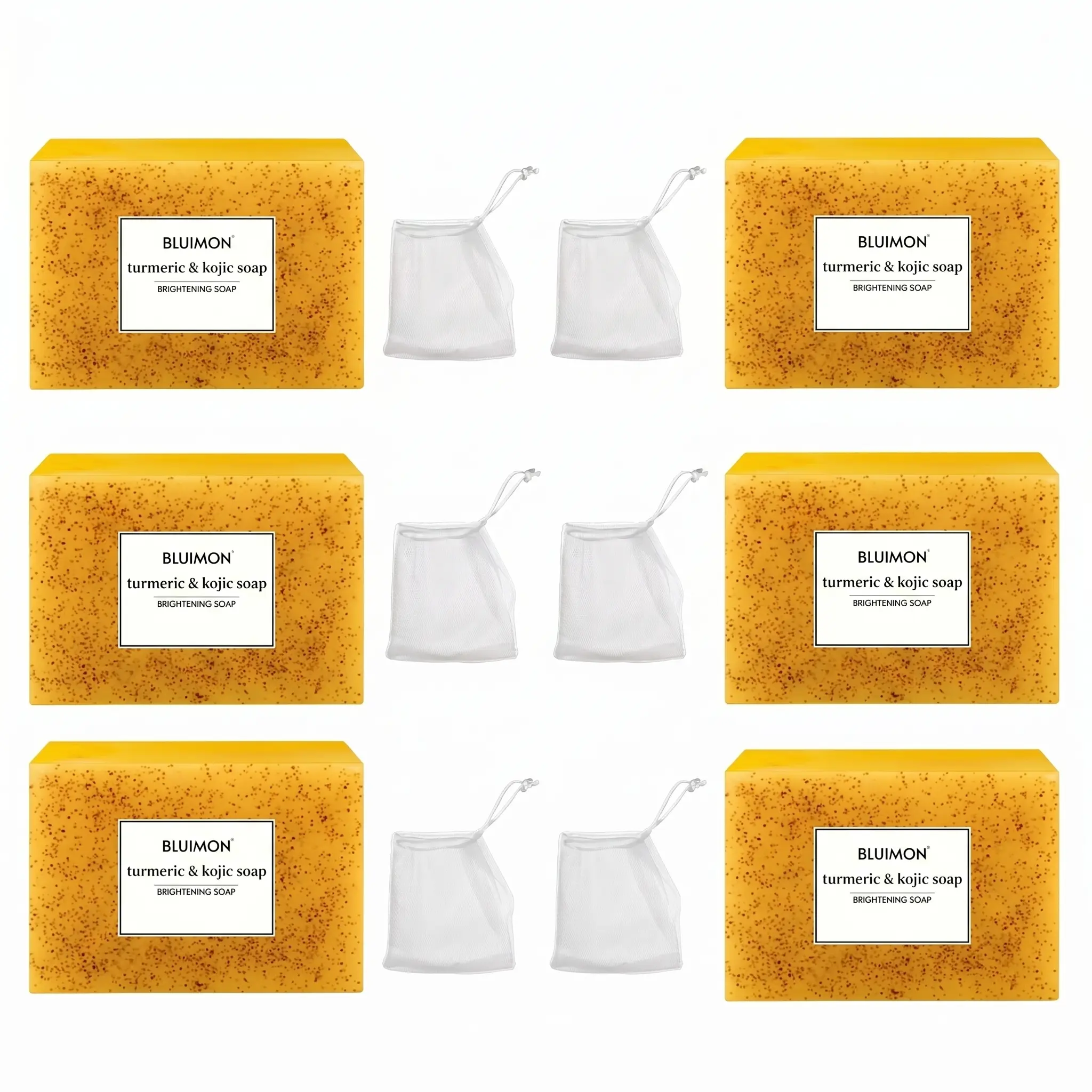 Turmeric & Kojic Acid Face Soap, Natural Handmade Bath Soap, Moisturize Body Care Products for Men & Women, Skincare Essentials, Cleanser
