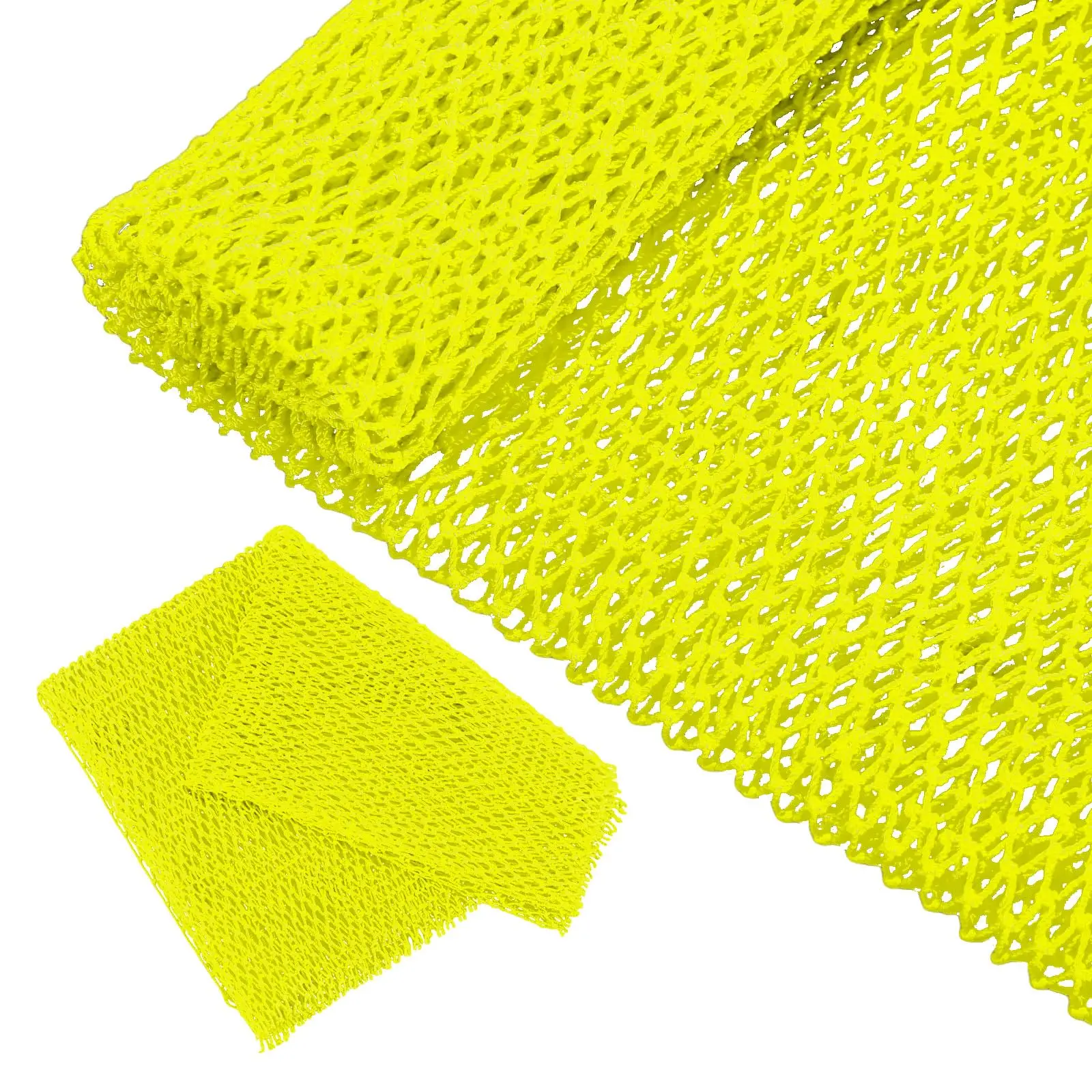 Net Sponge Long Bathing Shower Body Scrubber Skin Smoother For Daily Use Or Stocking Stuffer(luminous Yellow)