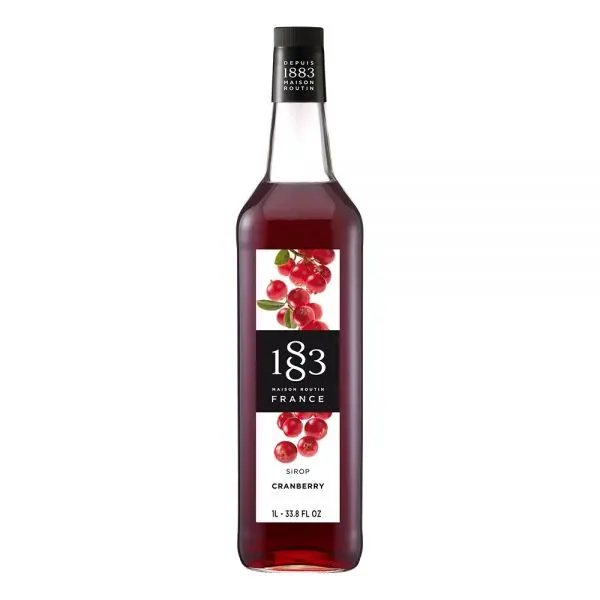 1883 Maison Routin Cranberry Syrup - Bottle (1L) 1883 Maison Routin Cranberry Syrup - Bottle (1L)