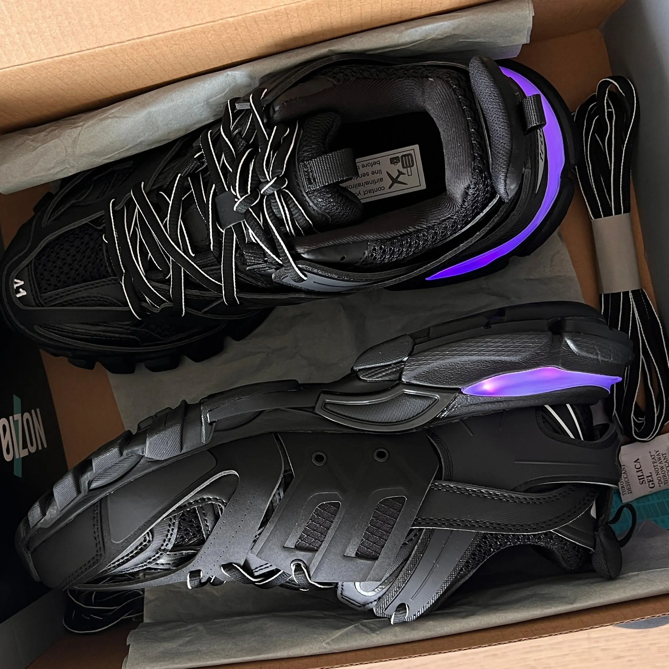 BB Track Luxury LED Light-Up Chunky Sneakers - Light, Breathable Unisex Couple Casual Training shoes stock
