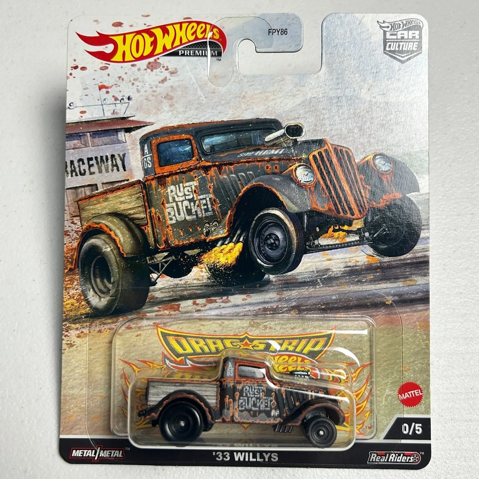 Hot Wheels 1:64 Car Culture Drag Strip Demons '33 Willys 0/5 Chase