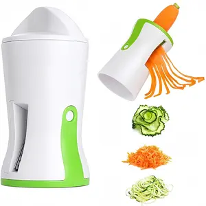 Manual Spiral Funnel Grater with Spiral Funnel System - Easy-to-clean design, ergonomic handle, safety lock mechanism, no electricity required -Compact kitchen appliance for slicing, grating, and meal prep, perfect for home chefs and meal prep enthusiasts