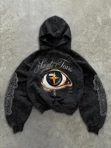 Men's Casual Hooded Sweatshirt, Jesus Print, Religious Sweatshirt Gift, Soft Fabric, Comfortable Fit, Ideal Gift, Perfect for Daily Wear, All Seasons, Graphic Print Hoodie