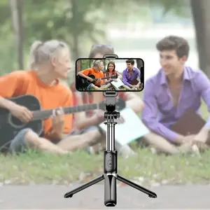 【FaddishDeal】Smartphone selfie stick, self-balancing with remote control, can be rotated 360 degrees, for video recording of the phone stabilizer Cellphone.
