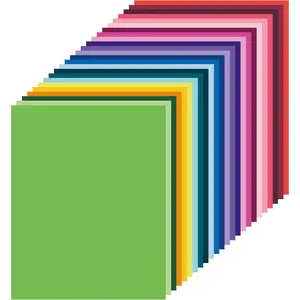 100 Sheets Colorful Cardstock Paper, Multi-Color Light Tone Craft Paper, Ideal for Scrapbooking, Office Printing, DIY Crafts, 8.3x11.6 Inches, Scrapbook Materials