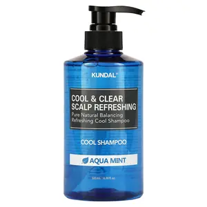 Kundal Cool & Clear Scalp Refreshing Shampoo, Aqua Mint, 16.9 fl oz (500 ml)