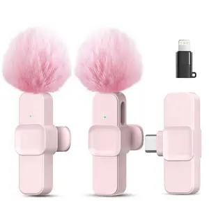 Hitozon Wireless Lavalier Microphone - Live Broadcasting Equipment, Audio Device for iPhone, iPad, Android Cells, 1 Plug-and-Play Mini Lapel Mic with Noise Reduction, USB Type-C Compatibility, Video Recording, Manufacturer Warranty