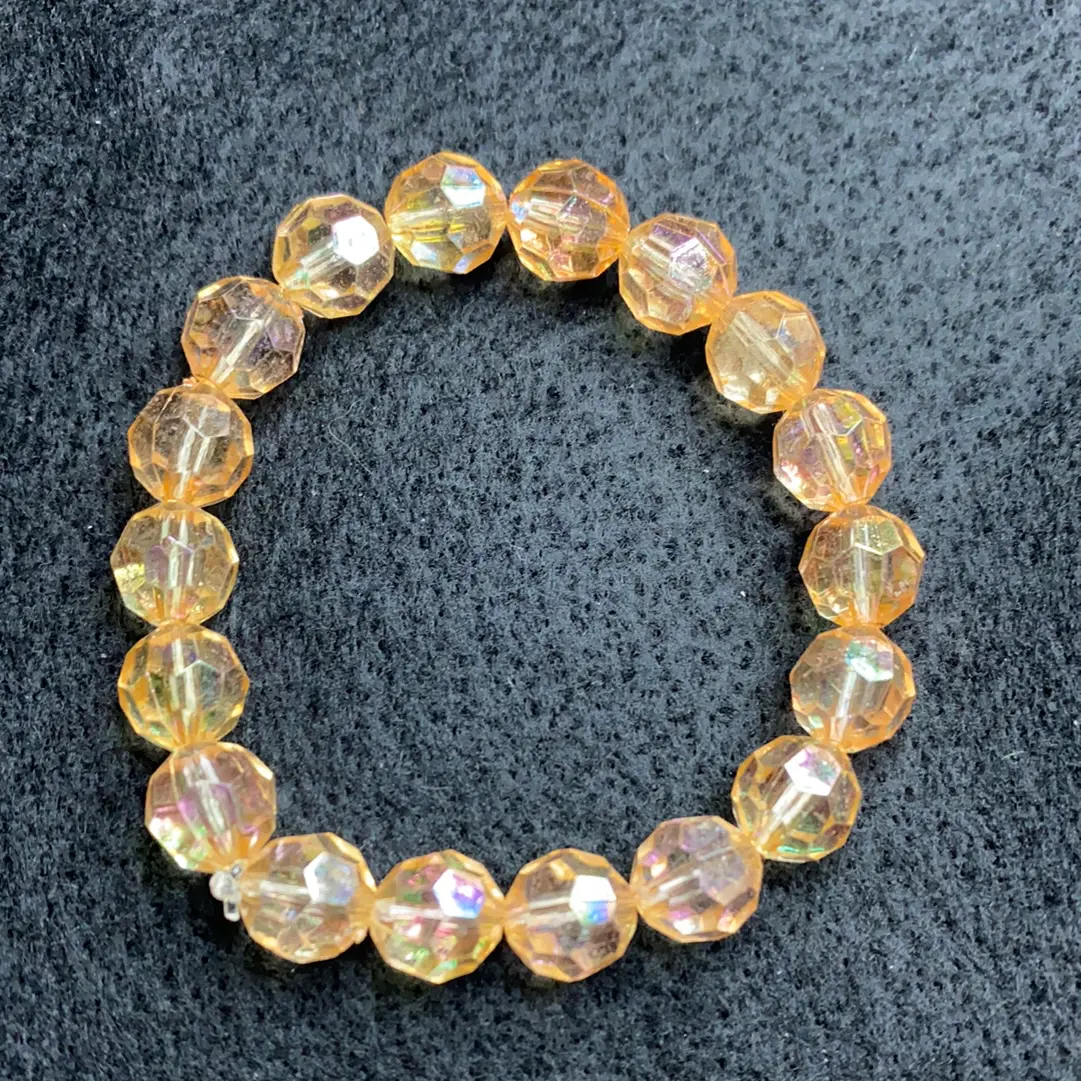 Clear Light Orange Bracelet