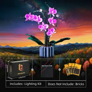 BrickBling LED Light Kit for LEGO Orchid 10311 – DIY Lighting Set, Elegant Display Upgrade, and Home Décor Gift for Adults and LEGO Fans.