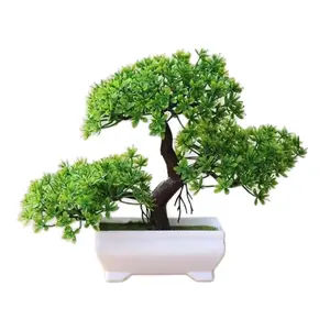 Artificial Bonsai Tree, Mini Potted Plant for Office Garden Self Sustaining Nature Decorative