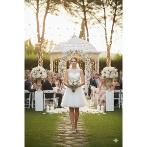 Ivory Graduation Dress | Commencement Ceremony Party Outfit by MQ1429