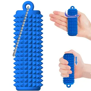 Sensory Keychain Stress Relief Tool, Stress Relief Gadgets, Anxiety Pressure Reducer, Autism Adhd Sensory Stimulation, Portable Silicone Multi-Use Gadget, Unique Gift