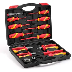 Insulated  & Plier Set, 1000V Insulated Electrician  Set for Electrician  Phillips Slotted Pozidriv