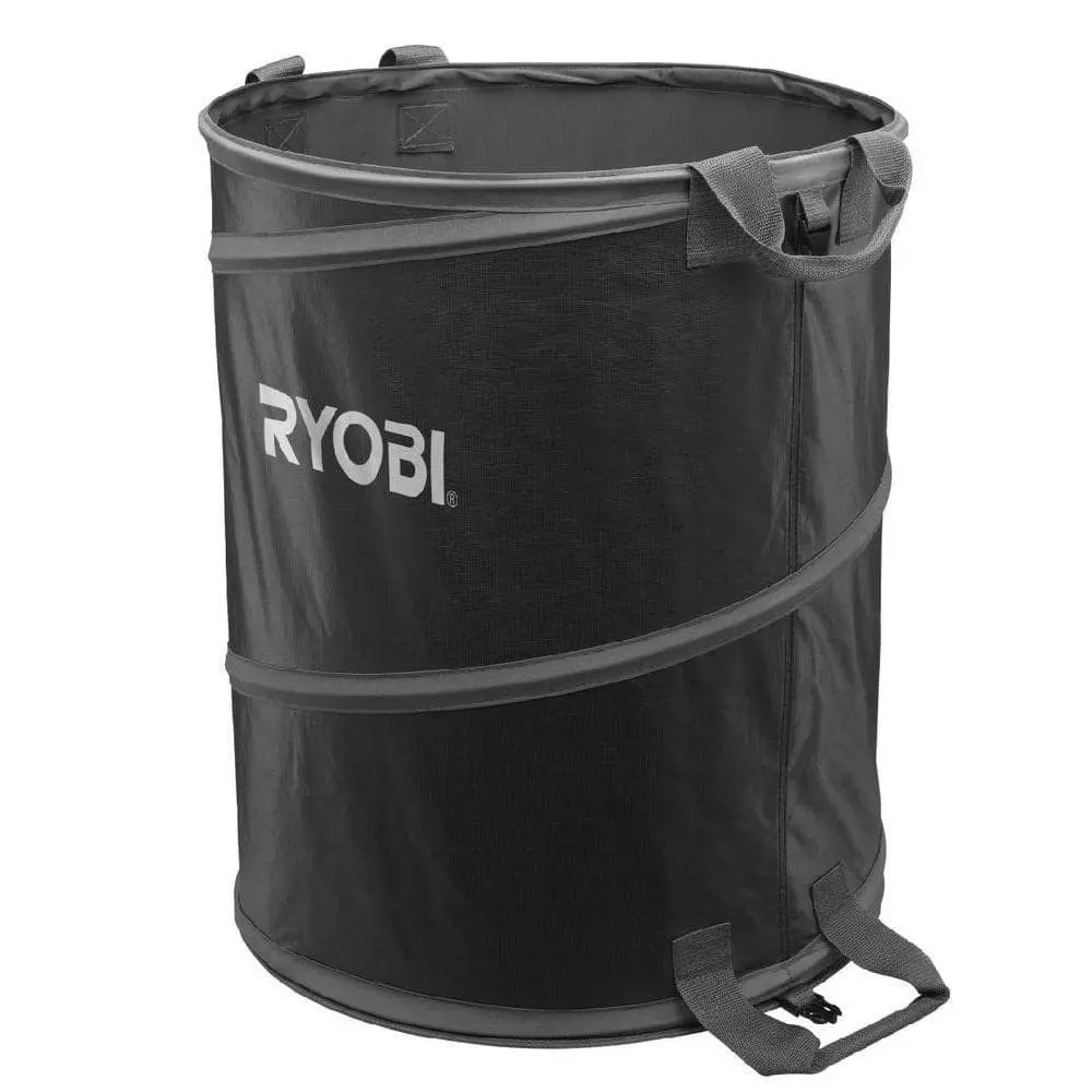 Lawn and Leaf Bag, Reusable Outdoor Pop-Up Yard Waste Leaf Bag Garden Garbage Bin for Camping, Black
