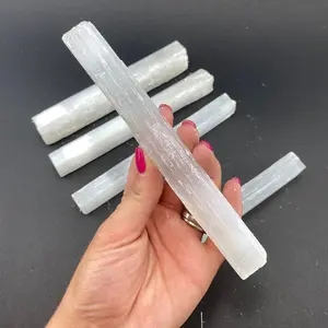 15cm Rough Selenite Stick, Selenite Stick, Rough Selenite, Medium Selenite