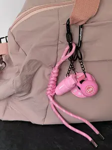 Trendy Fitness Equipment Keychain, Trendy Cute Keychain, Sporty And Playful Style, Replicates The Look Of Dumbbells/Weight Plates, Comes With A Lanyard And Carabiner, Detailed Design, Perfect For Decorating Everyday Keys Or Backpacks