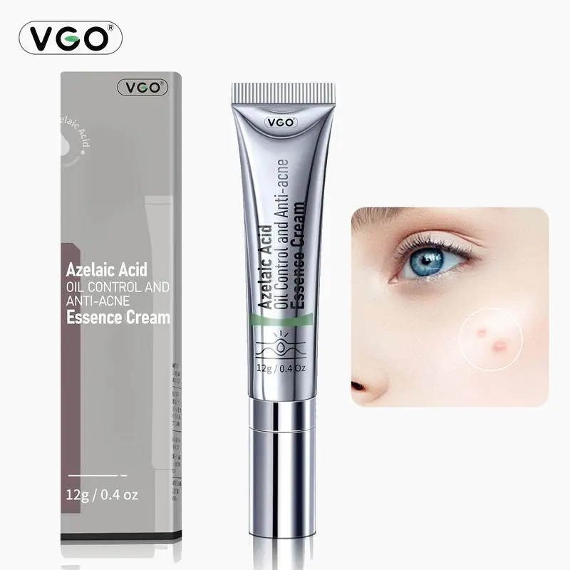 VGO Relief Facial Serum Gentle Acne Care & Skin Soothing Essence 12ml Azelaic Acid Oil Control Anti-Acne Essence Cream