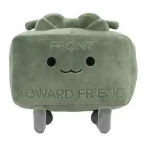 20cm Hot Clay The Clay-more Plush Doll Toy Cartoon Cute Soft Small Square Clay The Claymore Room Decoration Plush Doll Toy
