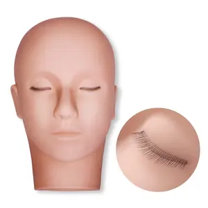 VEYES Lash Mannequin Head 3 Layered Lash Head for Russian Volume Lash Practice