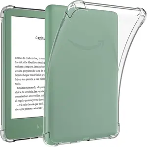 Clear Case for 6.0 inch Kindle Basic 11th Generation 2024 & 2022 Release 6" Tablet (NOT for Paperwhite/Oasis), Transparent Soft TPU Cover, Shockproof  Slim Anti-Scratch Shell (Clear)