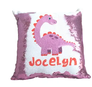 Dinosaur Pillow - Sequin