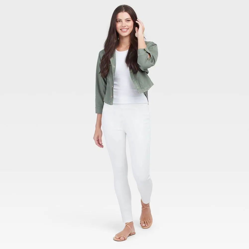 ASSETS by SPANX Womens Plus Regular Classic Fit Ankle Skinny Jeans Lightweight, Smooth, Garment, Bottom