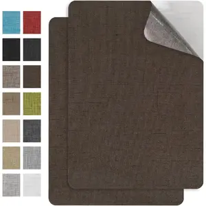 2Pcs 8 * 11Inch Couch Patches Repair Fabric, Self-Adhesive Couch Repair Patch with Strong Glue, Repair Patch for Sofa, Tote Bags, Car Seats, Furniture,Etc(Dark Brown)
