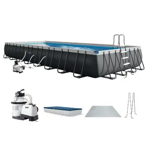 Intex 32' x 16' x 52" Rectangular Ultra XTR Frame Above Ground Swimming Pool Set