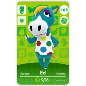 Ed - Villager NFC Card for Animal Crossing New Horizons Amiibo