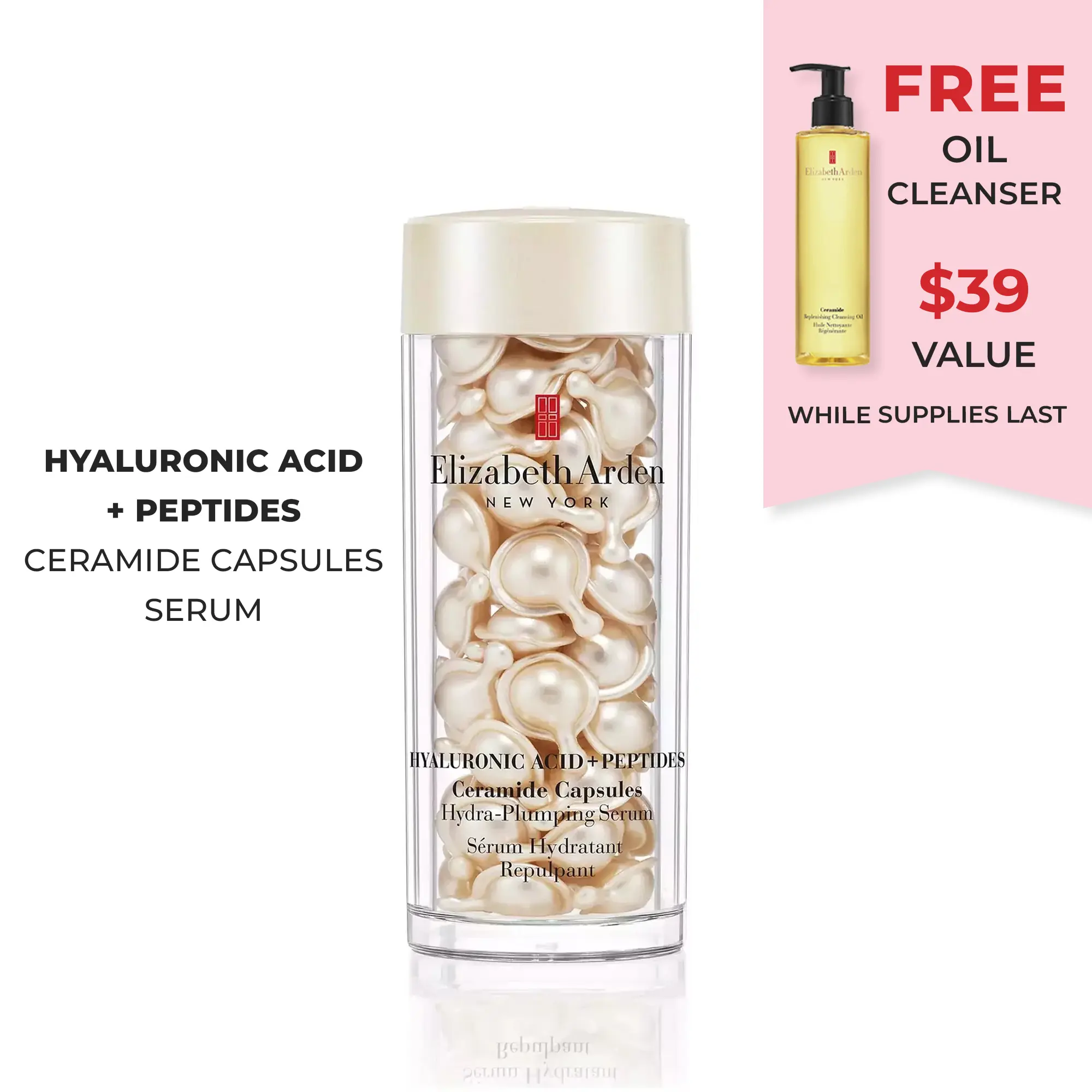 Elizabeth Arden Hyaluronic Acid + Peptides Ceramide Capsules Hydra-Plumping Serum
