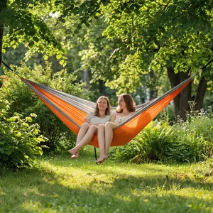 Double Camping Hammock – 500 lbs Capacity, 10ft x 6.5ft, 210T Nylon – Portable with Straps & Storage Bag – Perfect for Outdoor & Backyard!, Hammock For Outside,summervibes